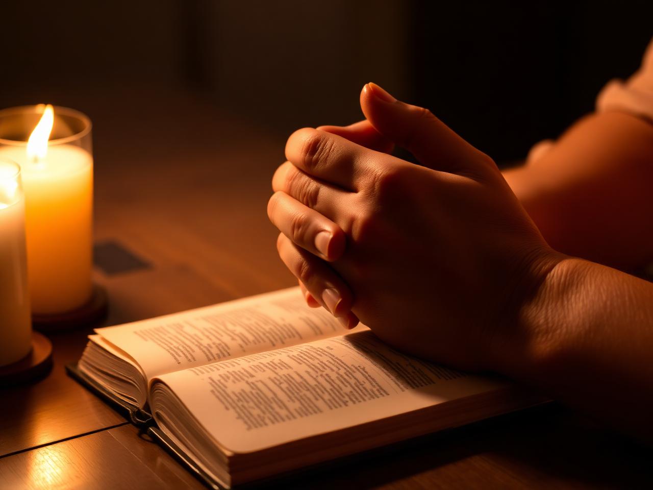 Hands in prayer